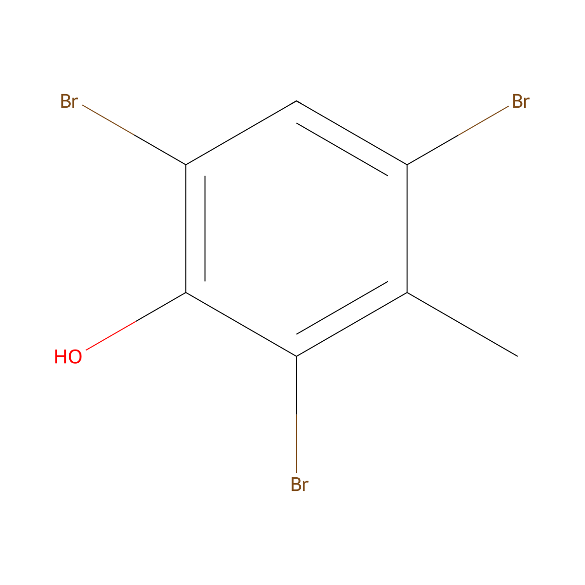 2,4,6-Tribromo-m-cresol molecular structure, CAS 4619-74-3