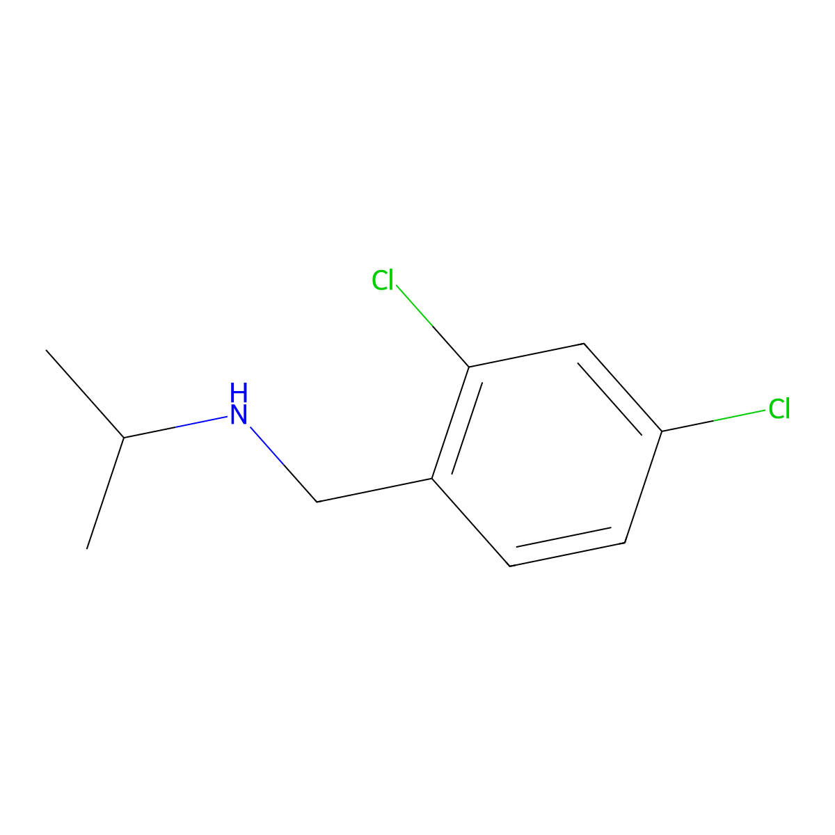 2,4-Dichloro-N-isopropylbenzylamine molecular structure, CAS 46190-62-9