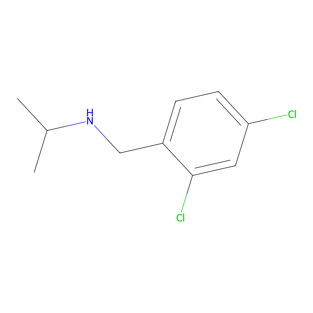 2,4-Dichloro-N-isopropylbenzylamine molecular structure, CAS 46190-62-9