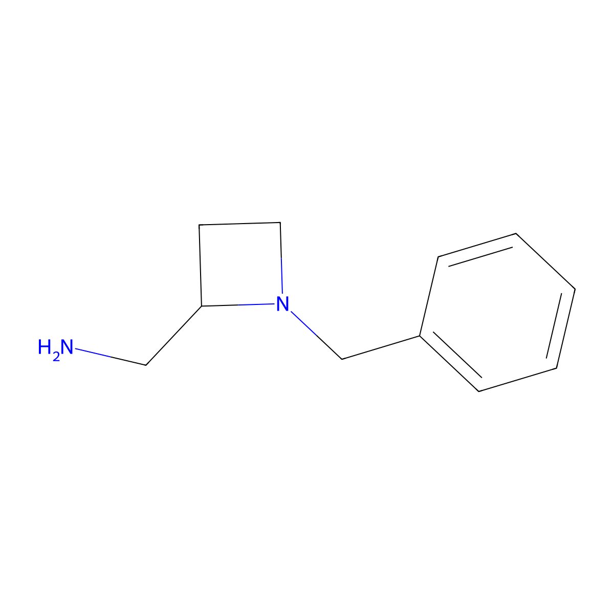 (1-Benzylazetidin-2-yl)methanamine molecular structure, CAS 46193-94-6