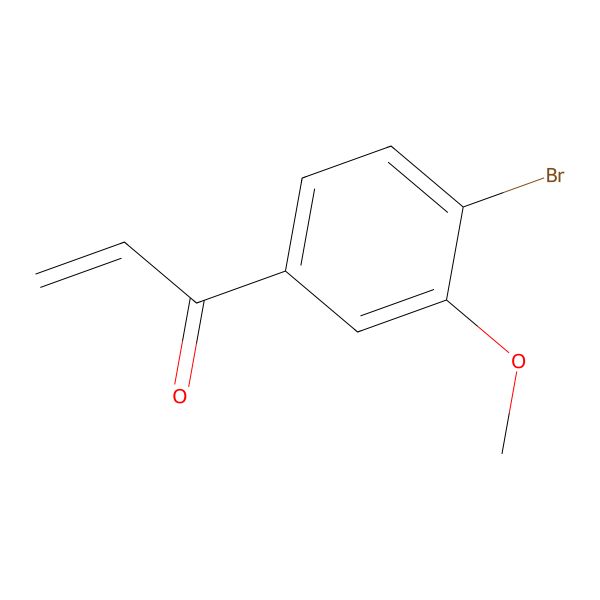 1-(4-Bromo-3-methoxyphenyl)prop-2-en-1-one molecular structure, CAS 46196-35-4