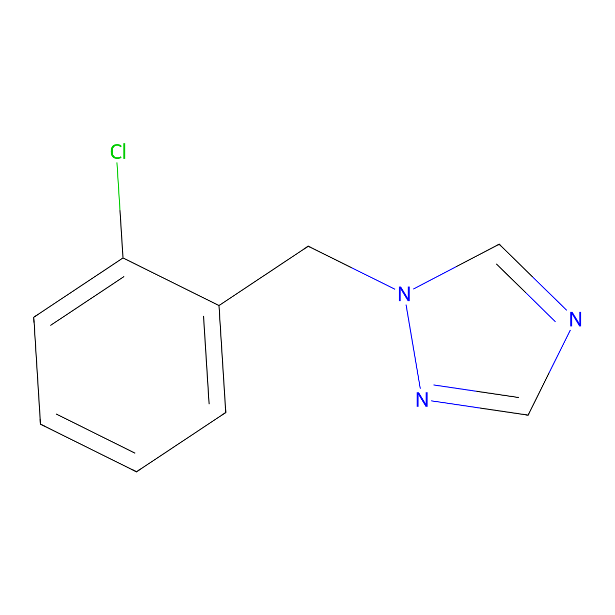 1-(2-Chlorobenzyl)-1,2,4-triazole molecular structure, CAS 46196-49-0