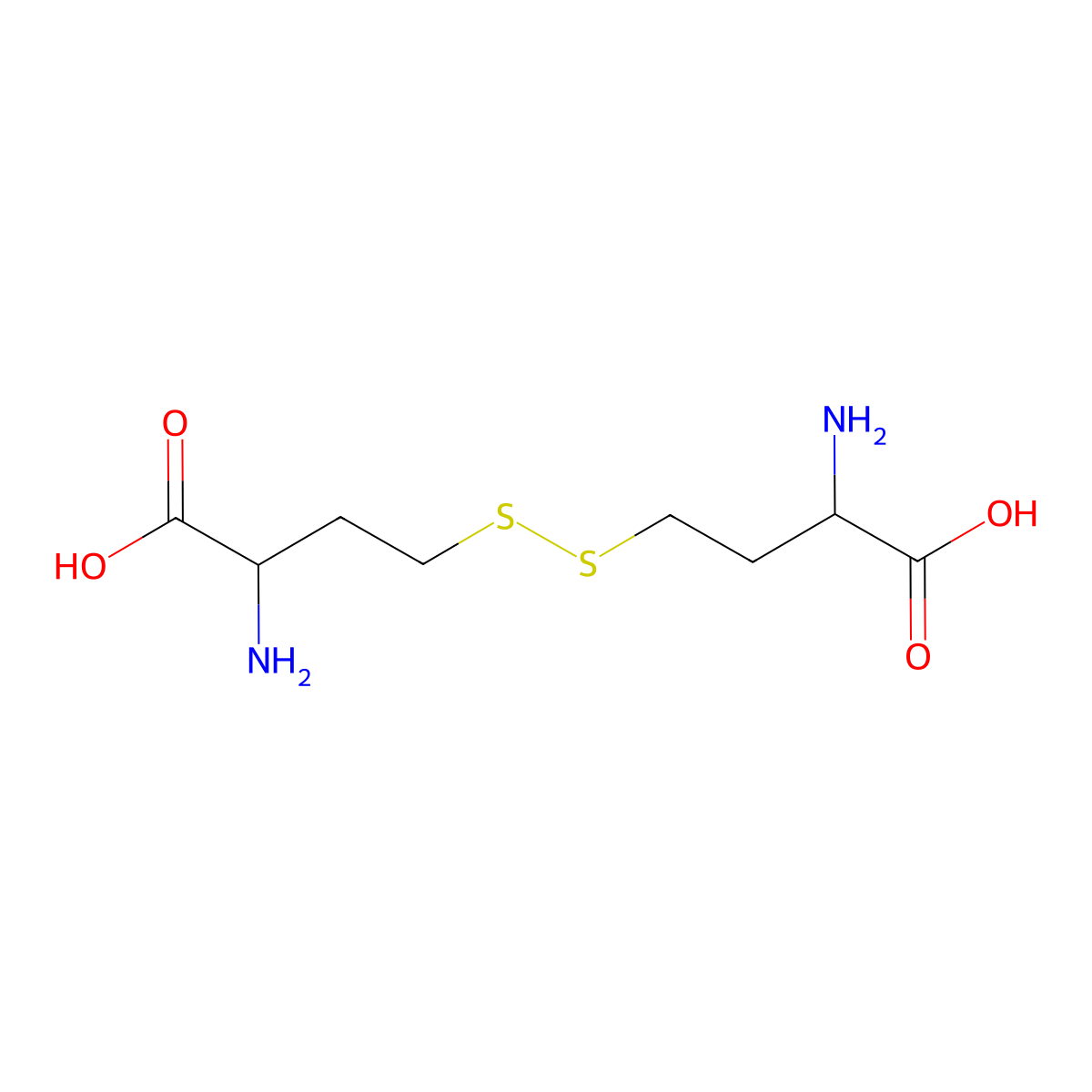 Homocystine molecular structure, CAS 462-10-2