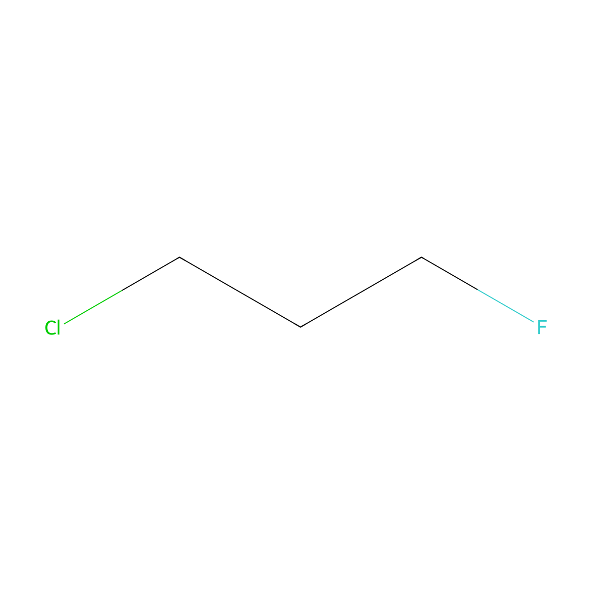 1-Chloro-3-fluoropropane molecular structure, CAS 462-38-4