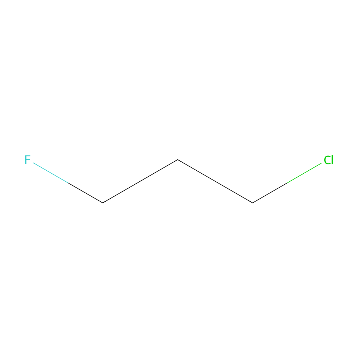 1-Chloro-3-fluoropropane molecular structure, CAS 462-38-4