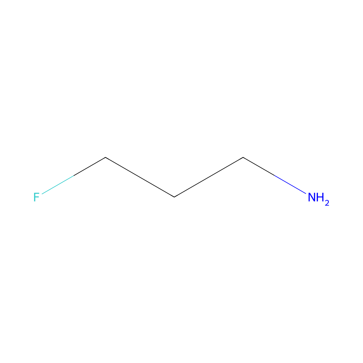 3-Fluoropropan-1-amine molecular structure, CAS 462-41-9