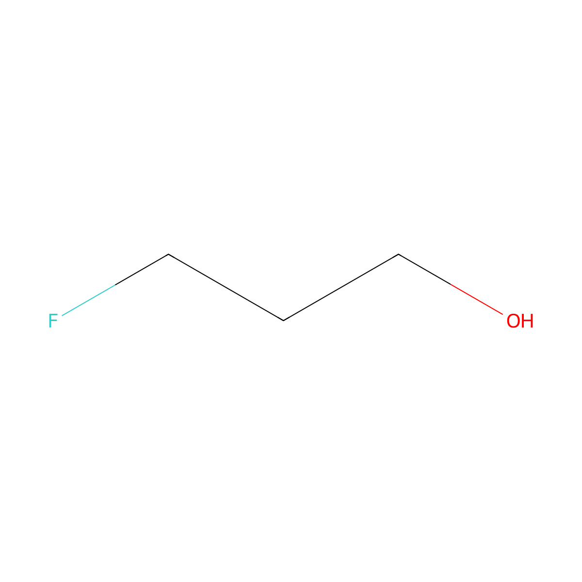 3-Fluoro-1-propanol molecular structure, CAS 462-43-1