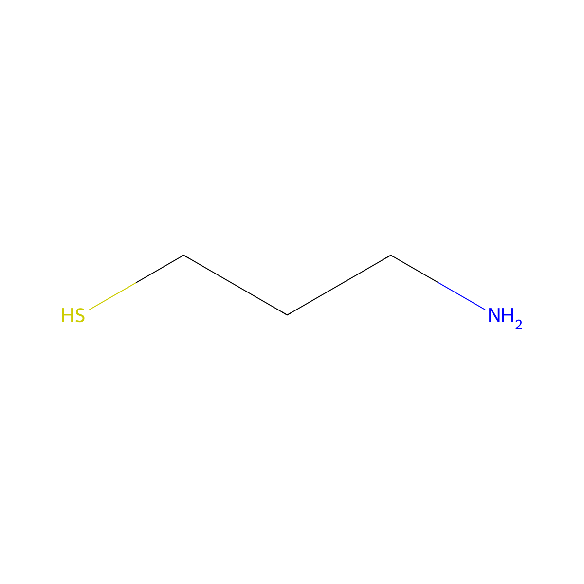 1-Propanethiol, 3-amino- molecular structure, CAS 462-47-5