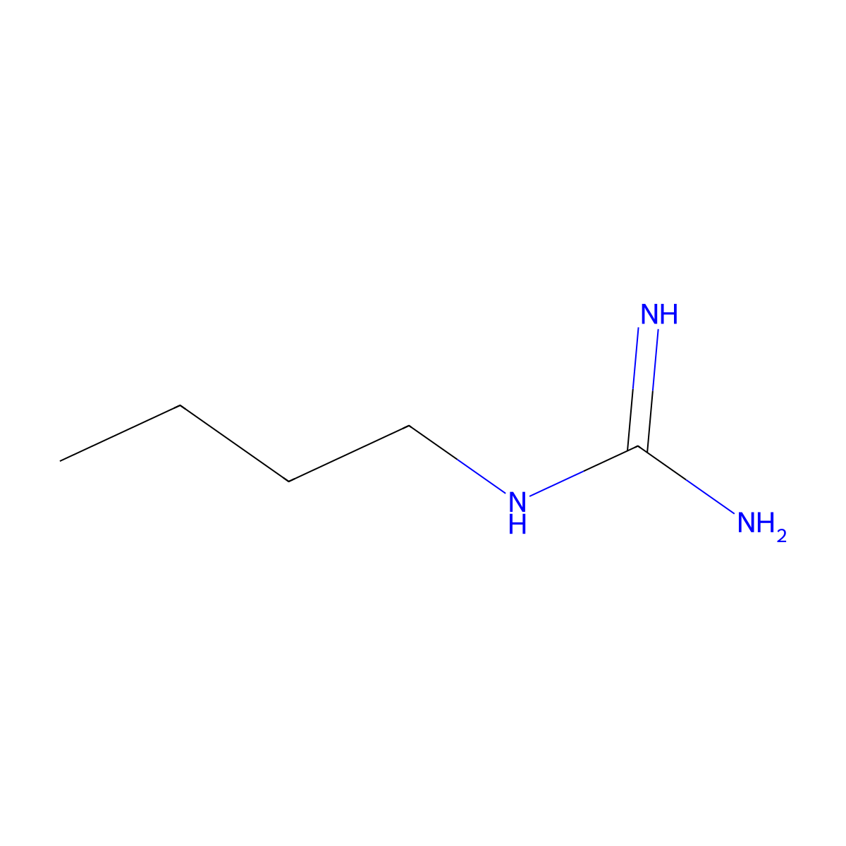 2-Butylguanidine molecular structure, CAS 462-69-1
