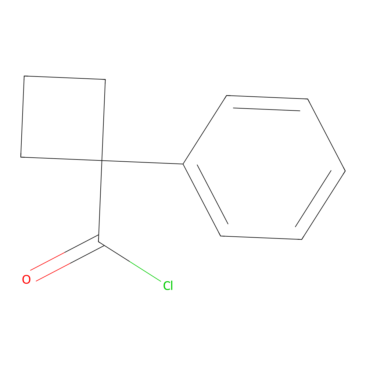 1-Phenylcyclobutanecarbonyl chloride molecular structure, CAS 4620-67-1