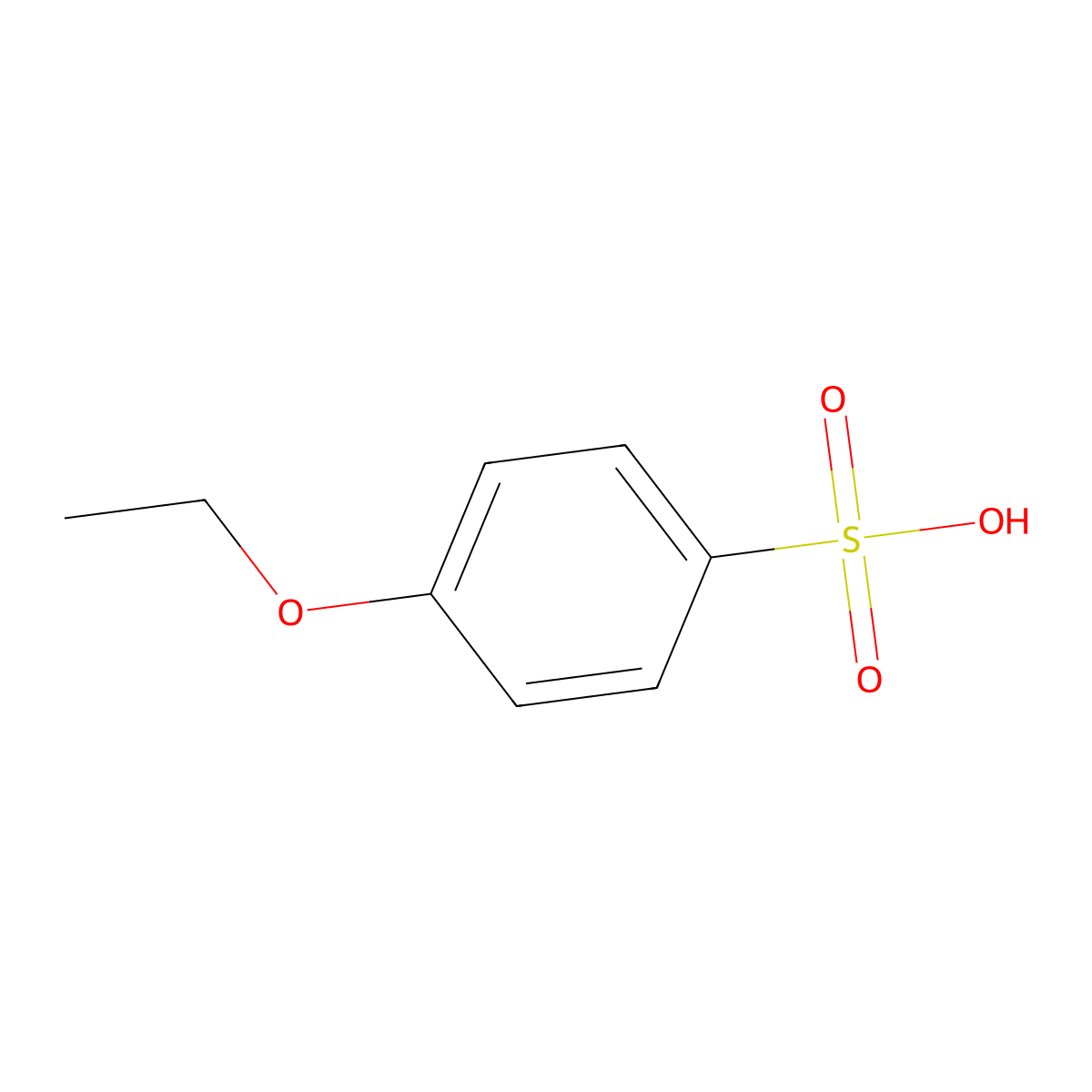 4-ethoxybenzenesulfonic Acid molecular structure, CAS 46204-52-8