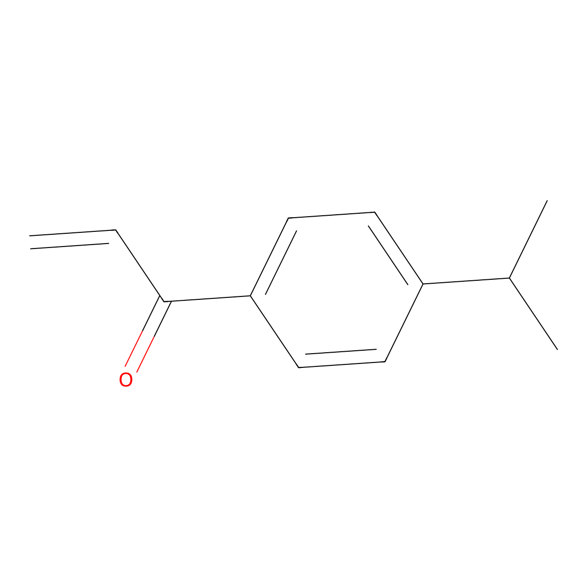 1-[4-(Propan-2-yl)phenyl]prop-2-en-1-one molecular structure, CAS 46206-64-8