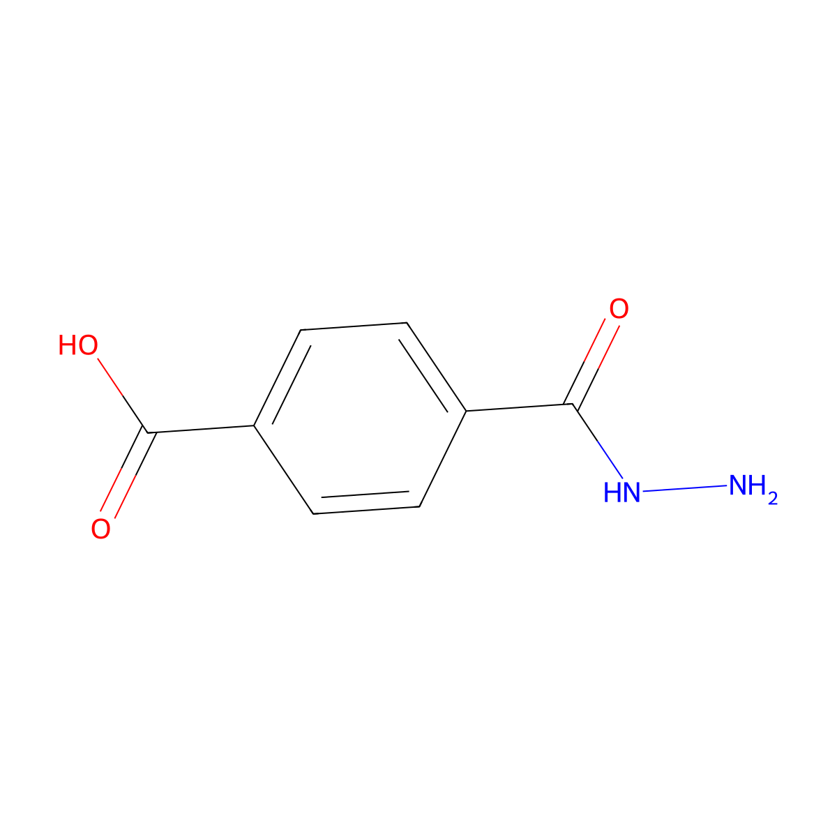 4-(Hydrazinocarbonyl)benzoic acid molecular structure, CAS 46206-74-0