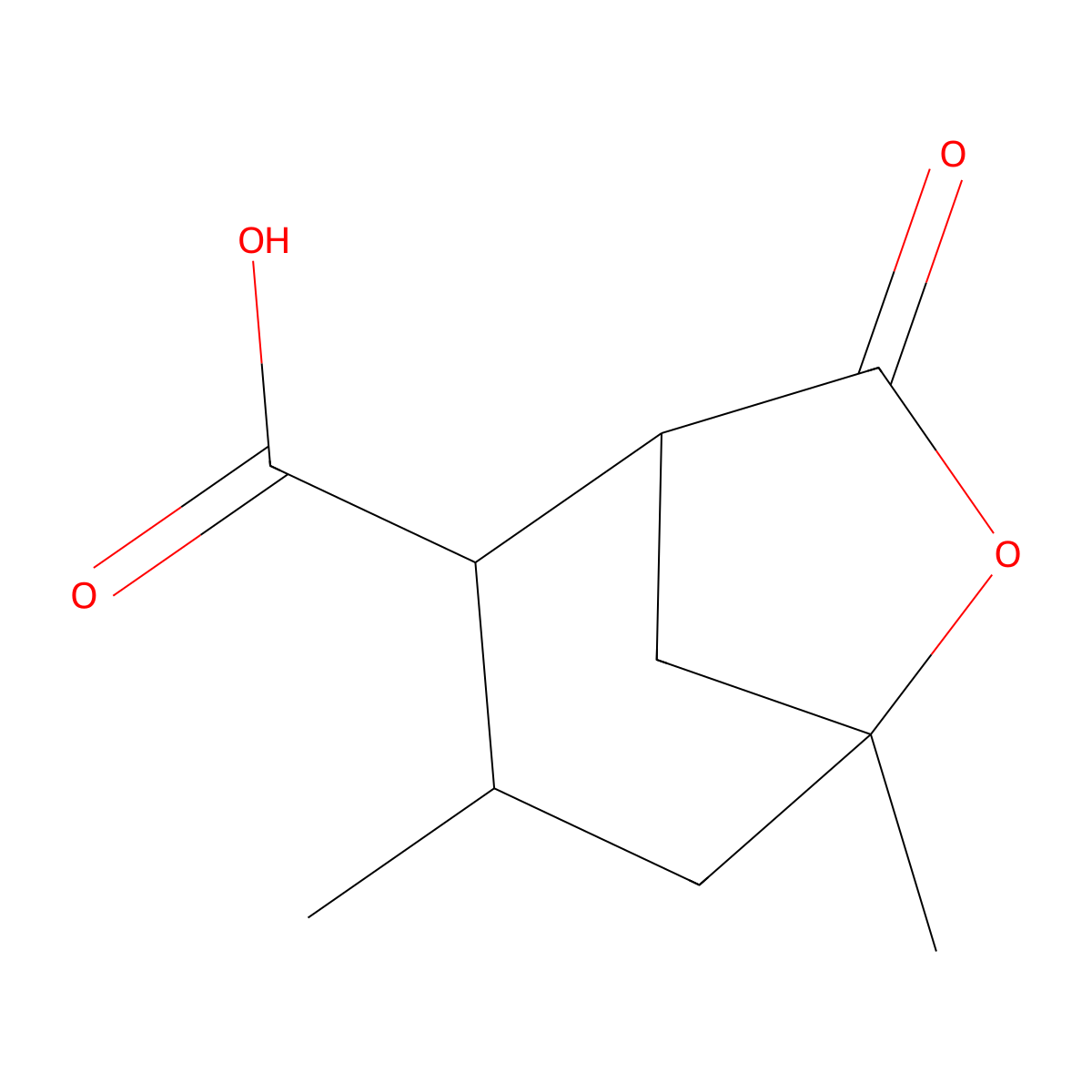 3,5-Dimethyl-7-oxo-6-oxabicyclo[3.2.1]octane-2-carboxylic acid molecular structure, CAS 462065-44-7