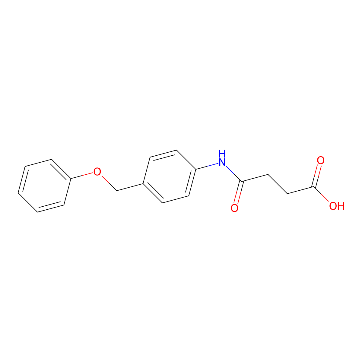 4-Oxo-4-[4-(phenoxymethyl)anilino]butanoic acid molecular structure, CAS 462066-14-4