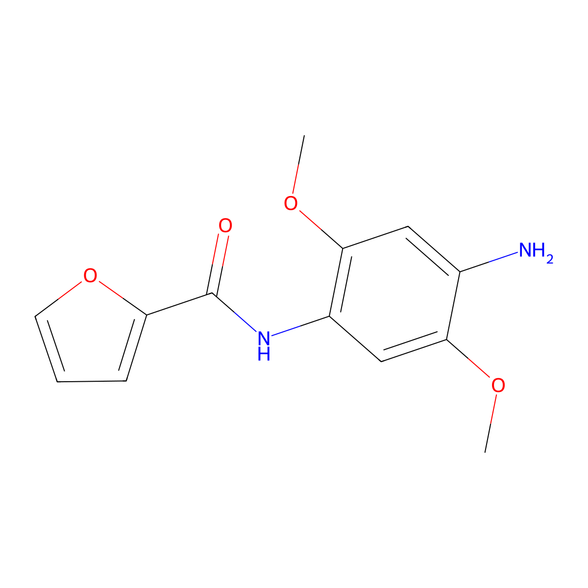 N-(4-amino-2,5-dimethoxyphenyl)furan-2-carboxamide molecular structure, CAS 462067-17-0