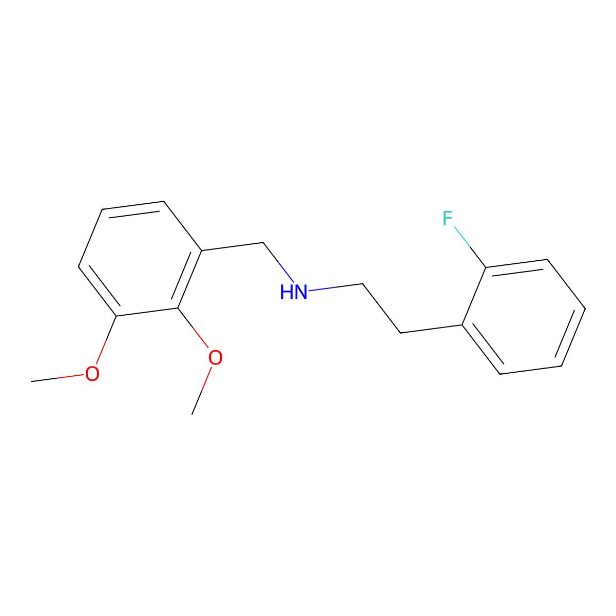 (2,3-Dimethoxy-benzyl)-[2-(2-fluoro-phenyl)-ethyl]-amine molecular structure, CAS 462068-07-1