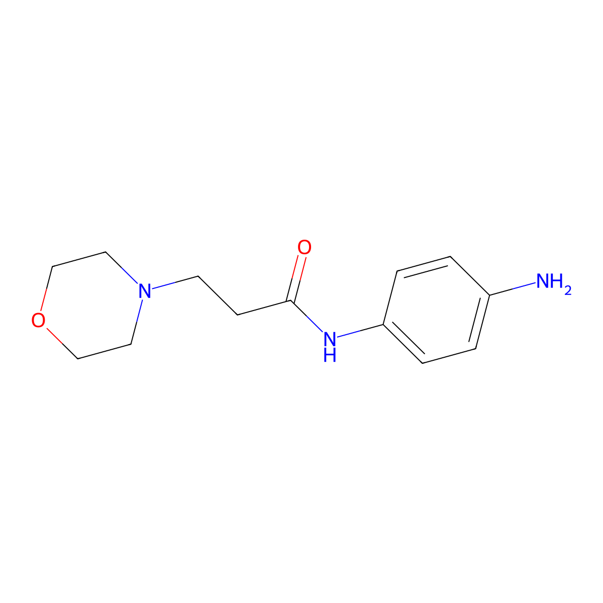 N-(4-Amino-phenyl)-3-morpholin-4-yl-propionamide molecular structure, CAS 462068-45-7