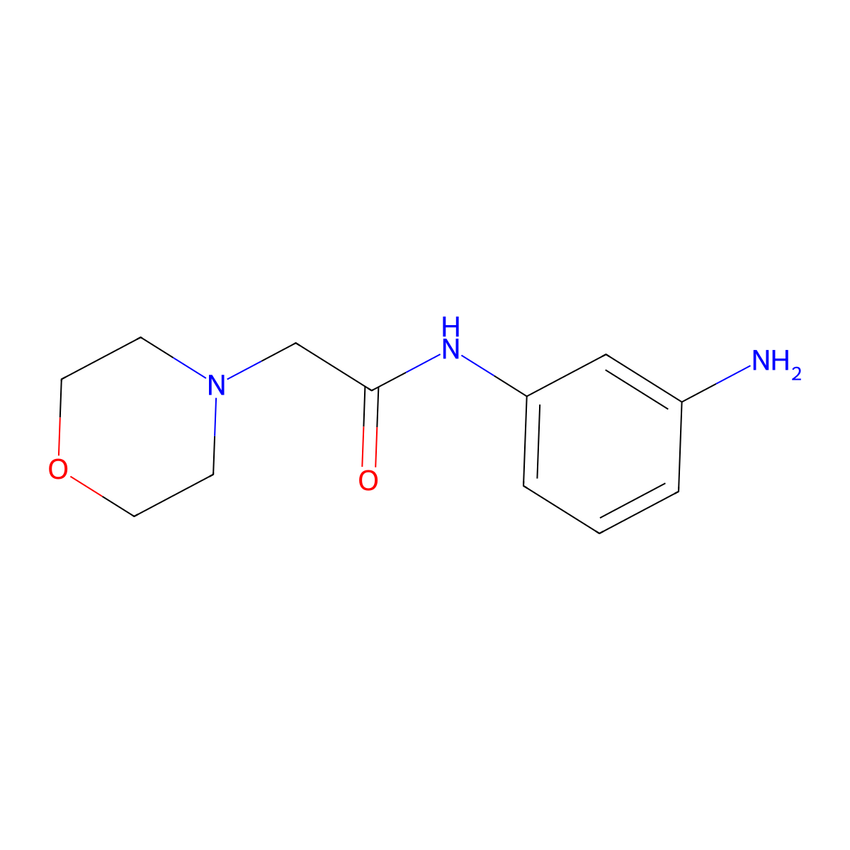 N-(3-Amino-phenyl)-2-morpholin-4-yl-acetamide molecular structure, CAS 462068-62-8
