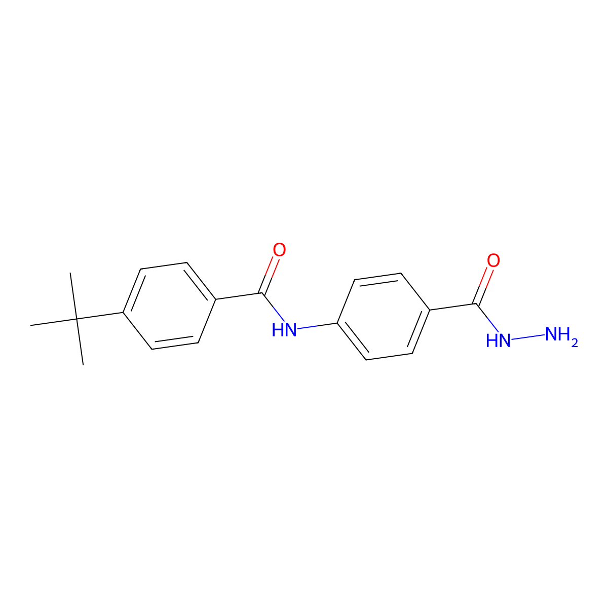 4-(Tert-butyl)-N-[4-(hydrazinocarbonyl)phenyl]-benzamide molecular structure, CAS 462068-82-2