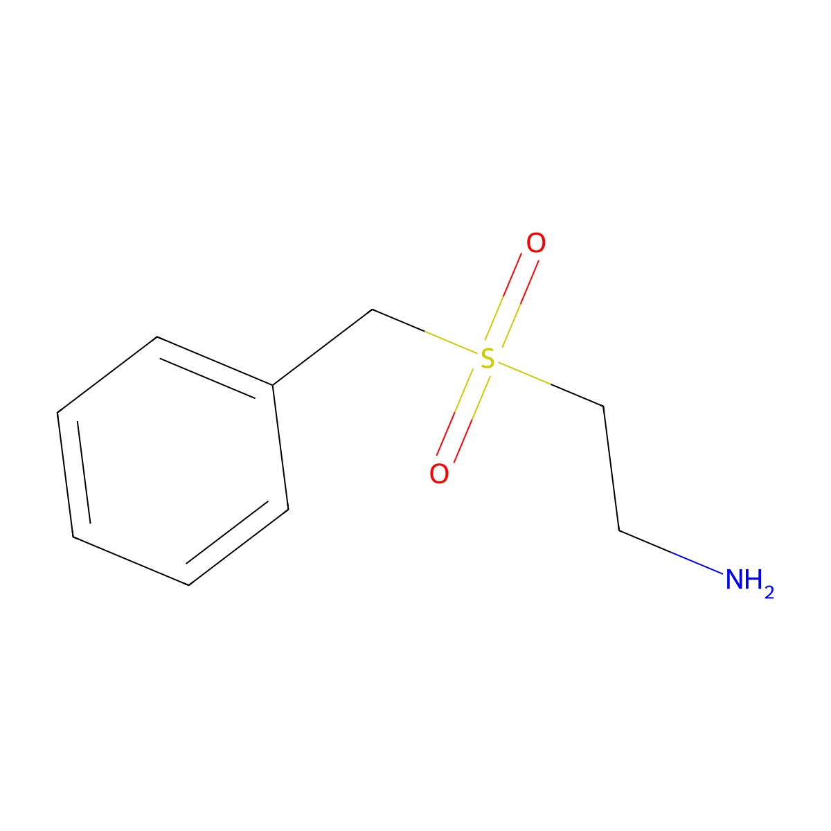2-Phenylmethanesulfonylethan-1-amine molecular structure, CAS 46207-70-9