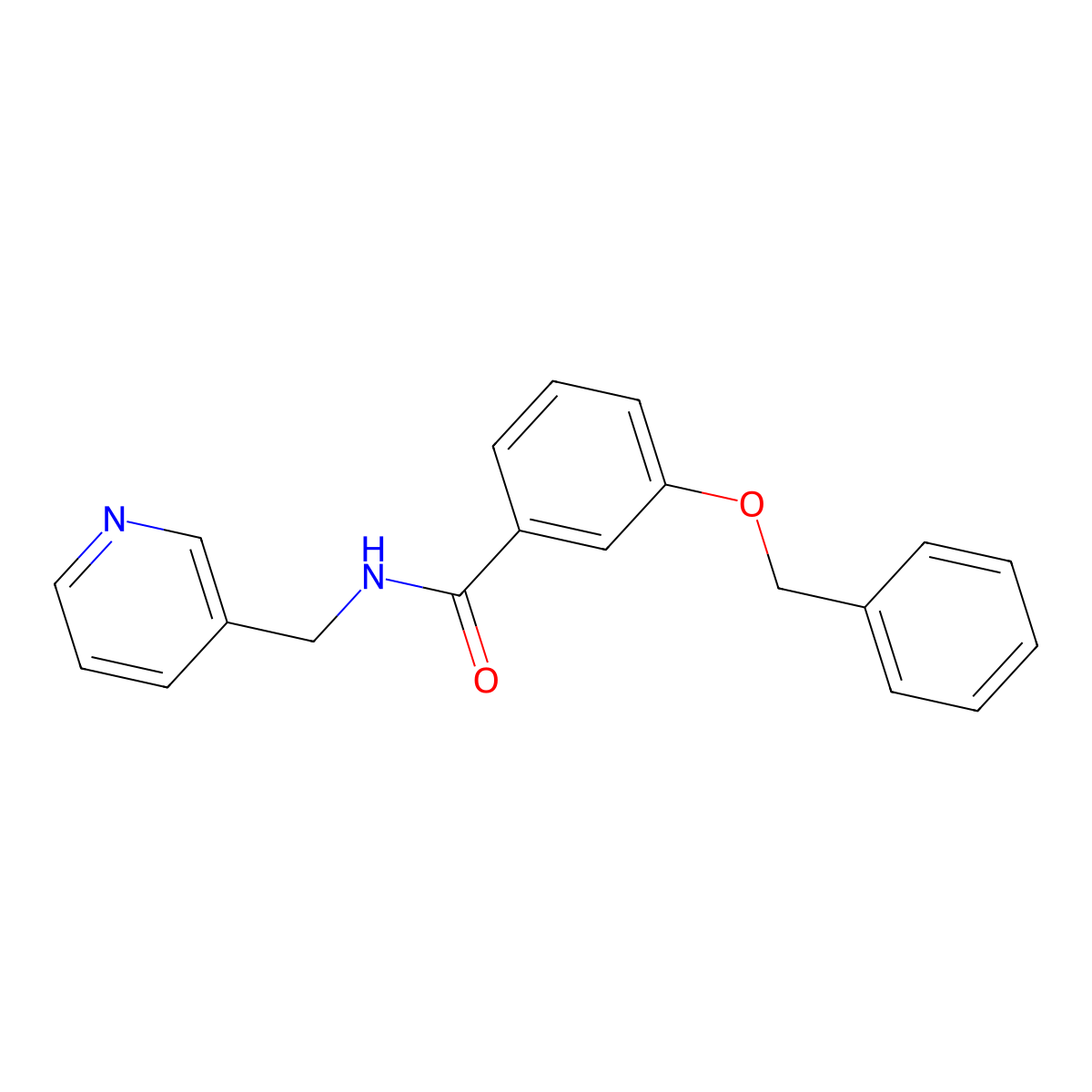 3-(benzyloxy)-N-(3-pyridinylmethyl)benzamide molecular structure, CAS 462075-09-8