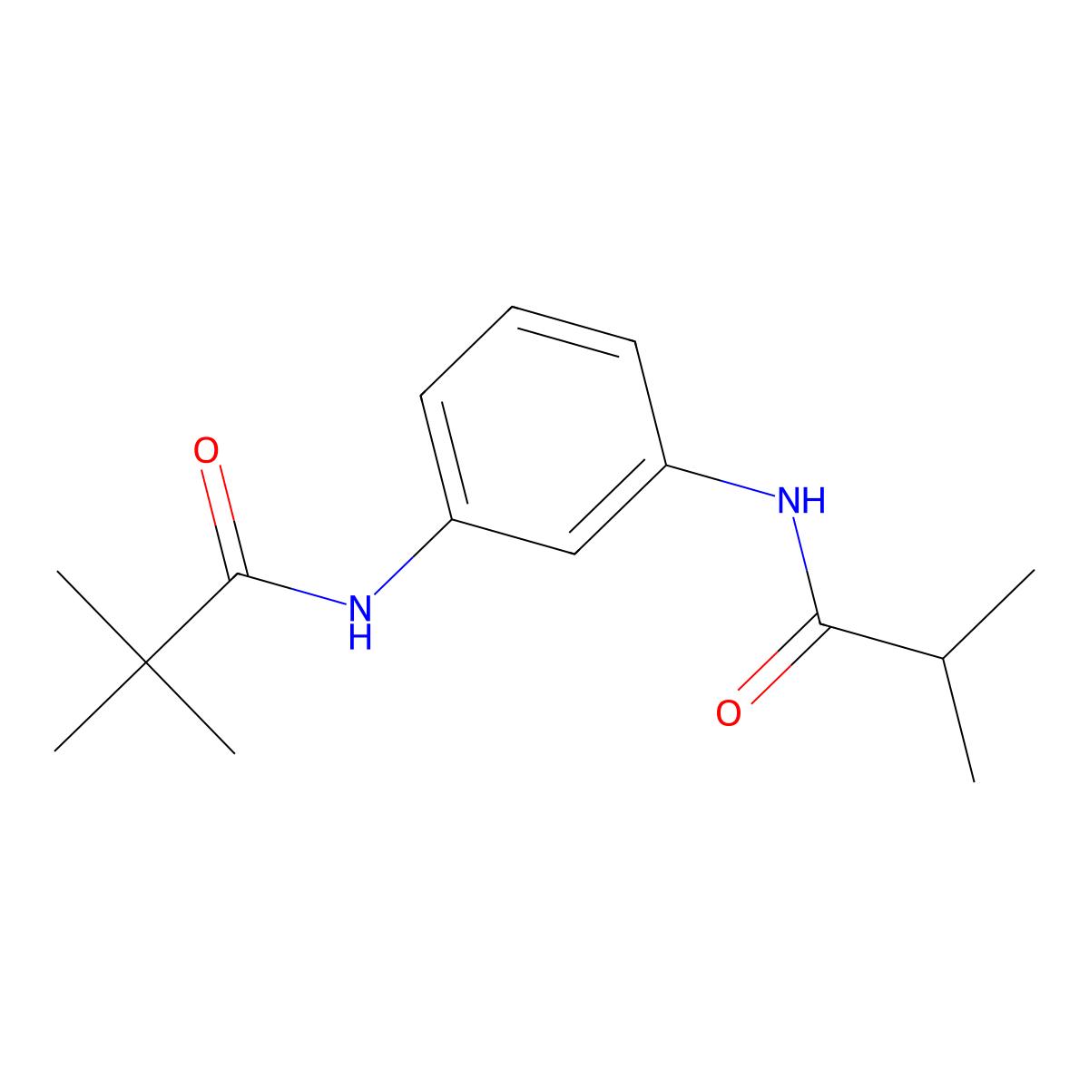 2,2-dimethyl-N-{3-[(2-methylpropanoyl)amino]phenyl}propanamide molecular structure, CAS 462084-18-0