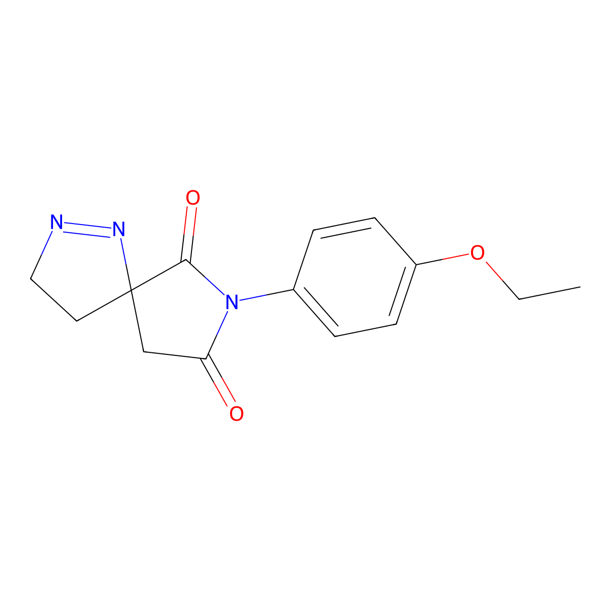 7-(4-Ethoxyphenyl)-1,2,7-triazaspiro[4.4]non-1-ene-6,8-dione molecular structure, CAS 462089-99-2