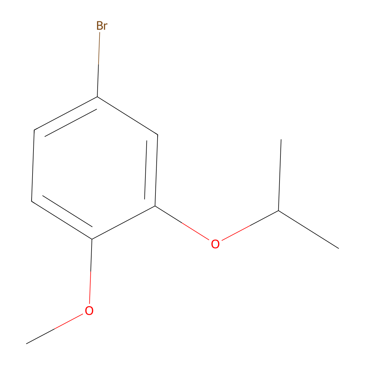 4-Bromo-2-isopropoxy-1-methoxybenzene molecular structure, CAS 462092-23-5