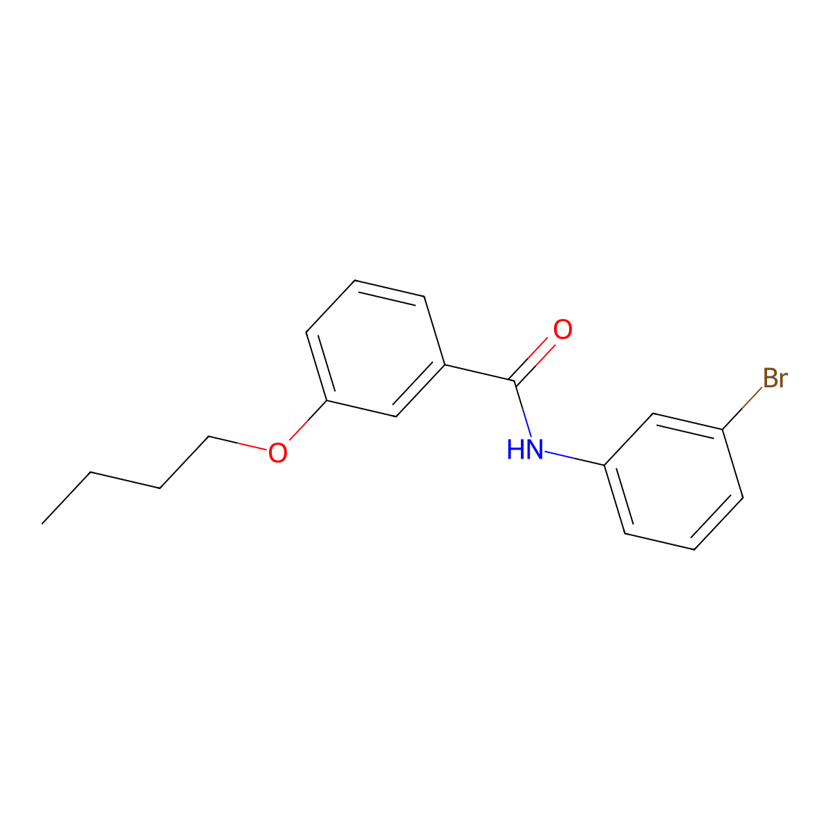 N-(3-bromophenyl)-3-butoxybenzamide molecular structure, CAS 462098-10-8