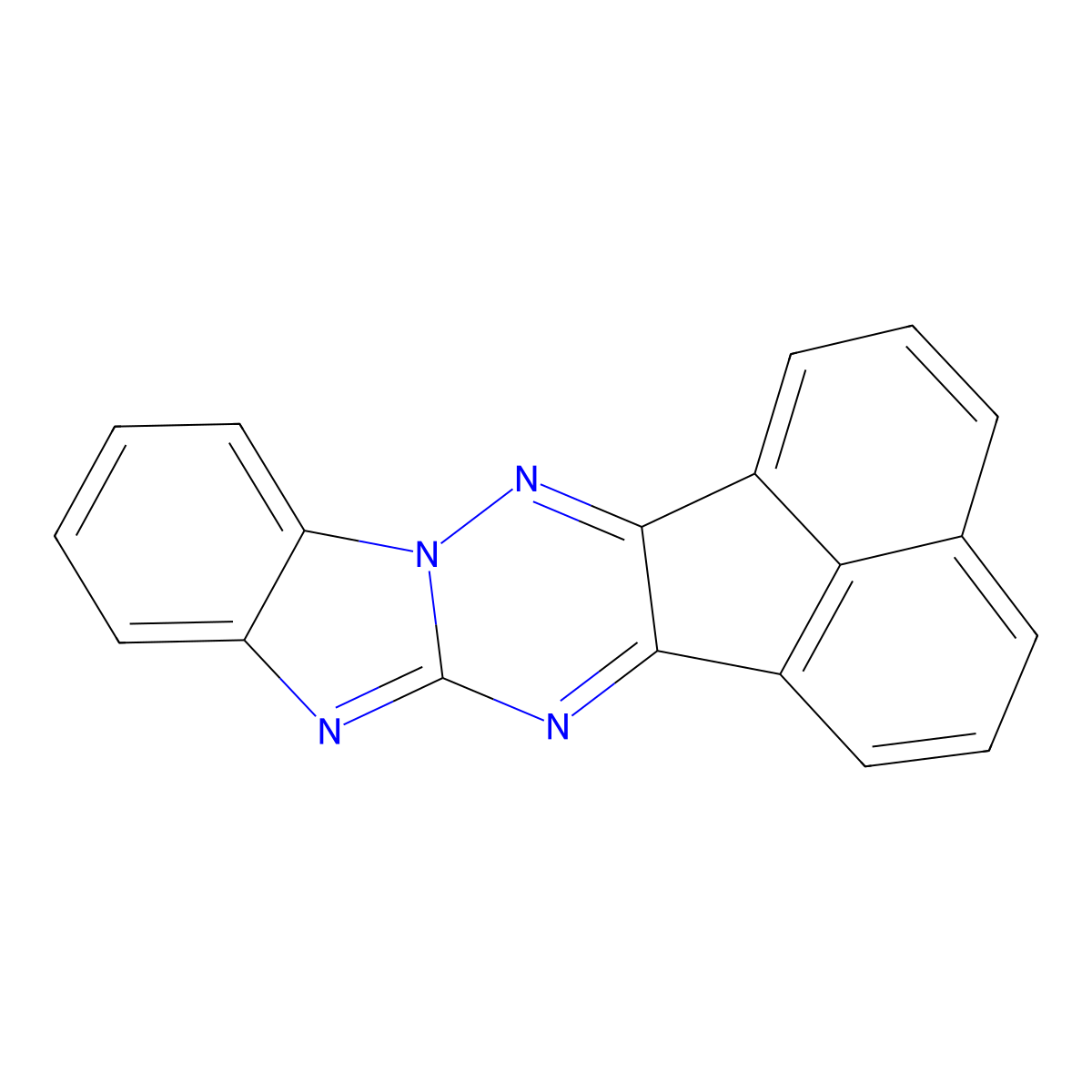 Acenaphtho[1',2':5,6][1,2,4]triazino[2,3-a]benzimidazole molecular structure, CAS 4622-08-6