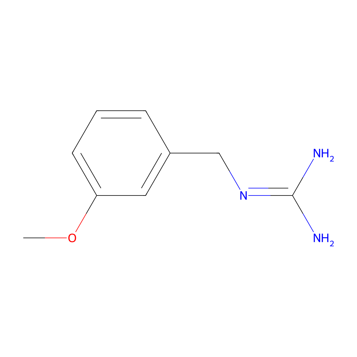 N-(3-Methoxy-benzyl)-guanidine molecular structure, CAS 46228-51-7