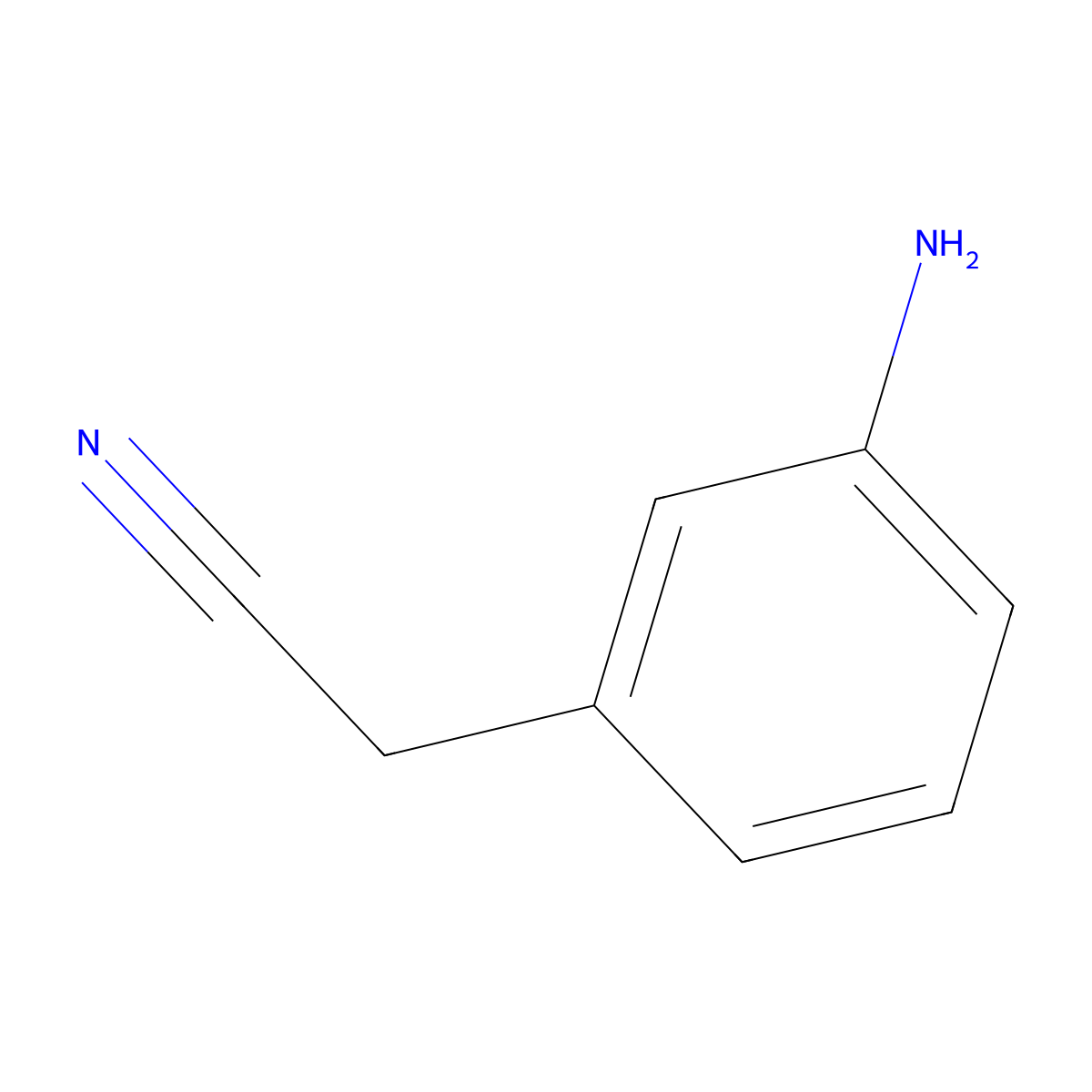 (3-Amino-phenyl)-acetonitrile molecular structure, CAS 4623-24-9