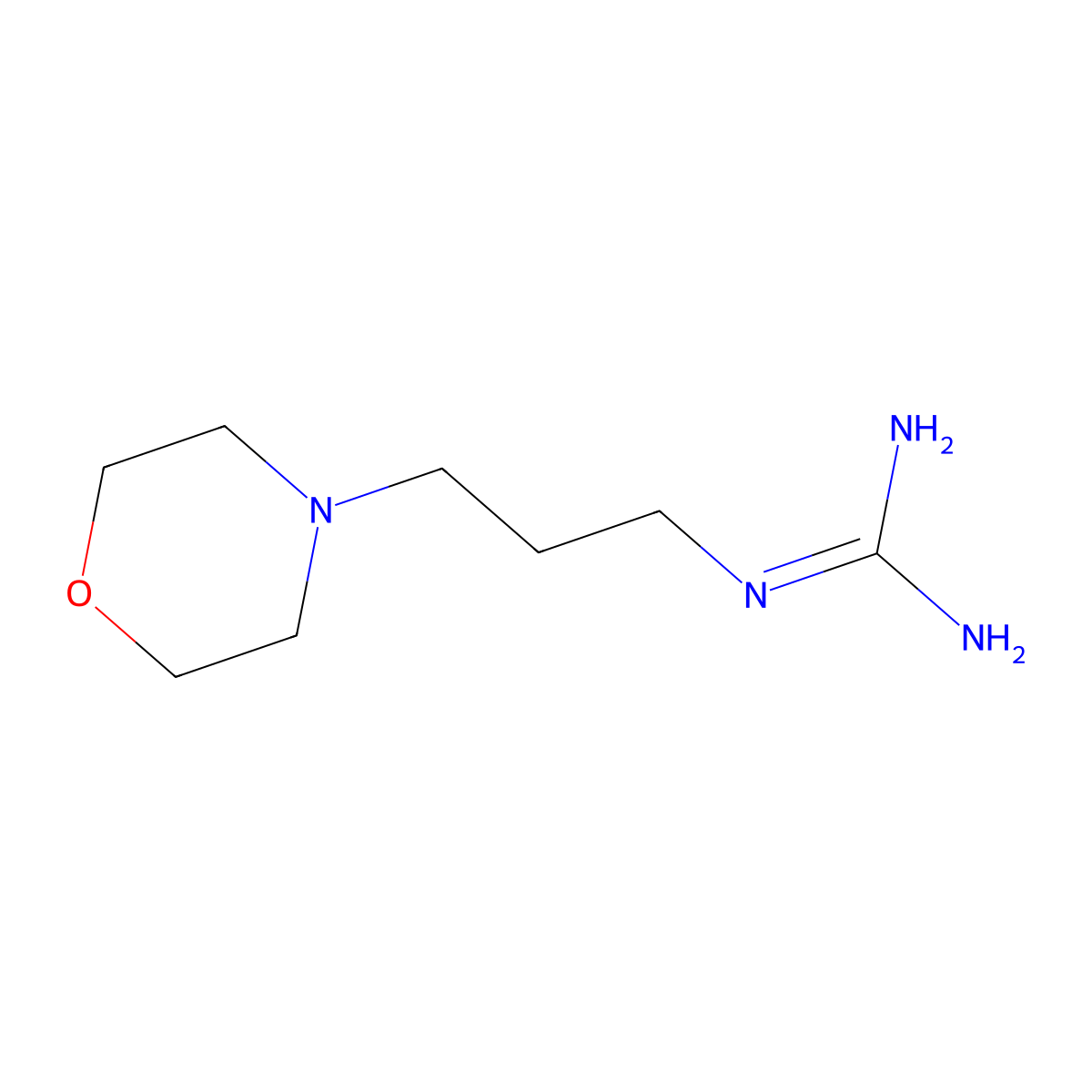 1-(3-Morpholinopropyl)guanidine molecular structure, CAS 46231-53-2