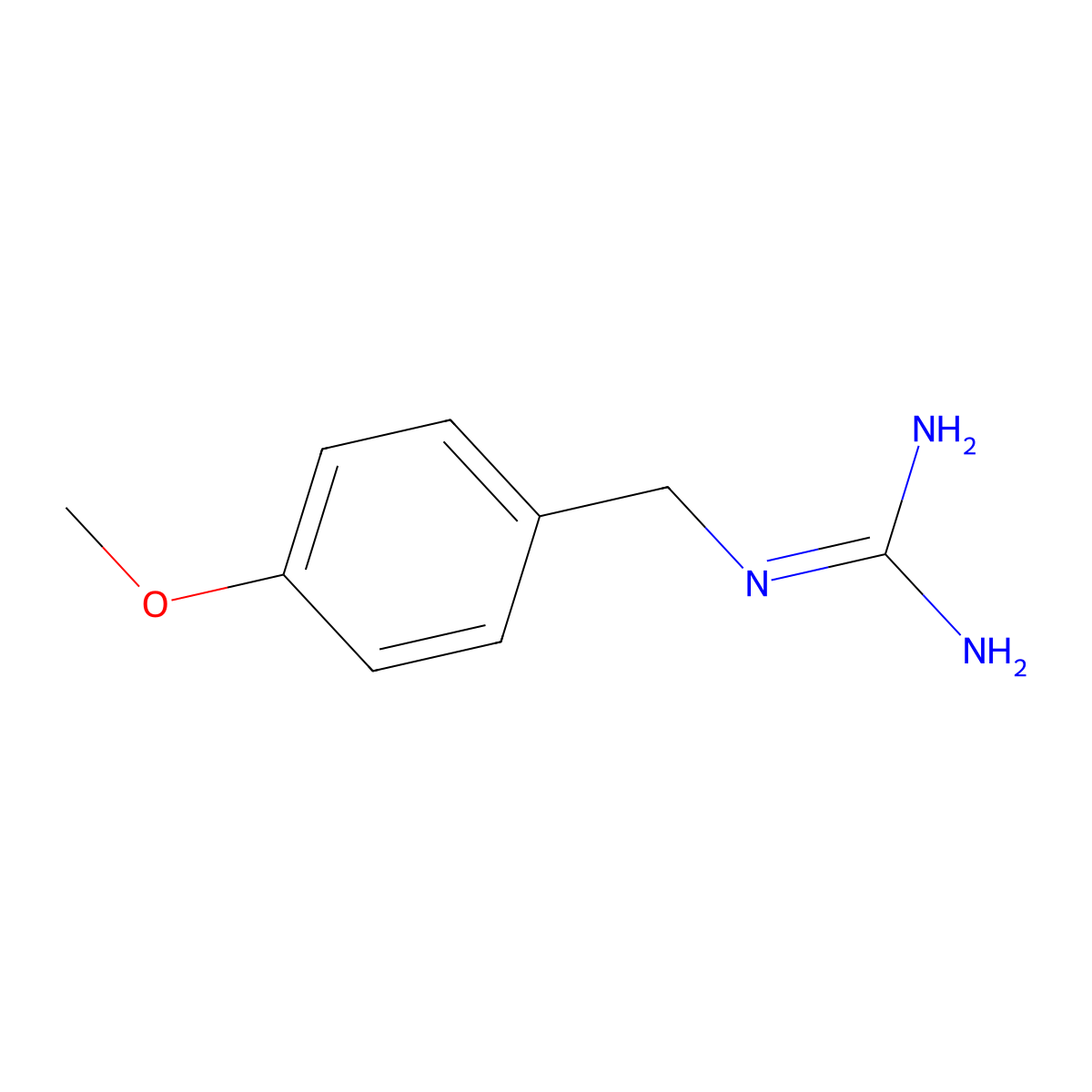 1-(4-Methoxybenzyl)guanidine molecular structure, CAS 46234-16-6