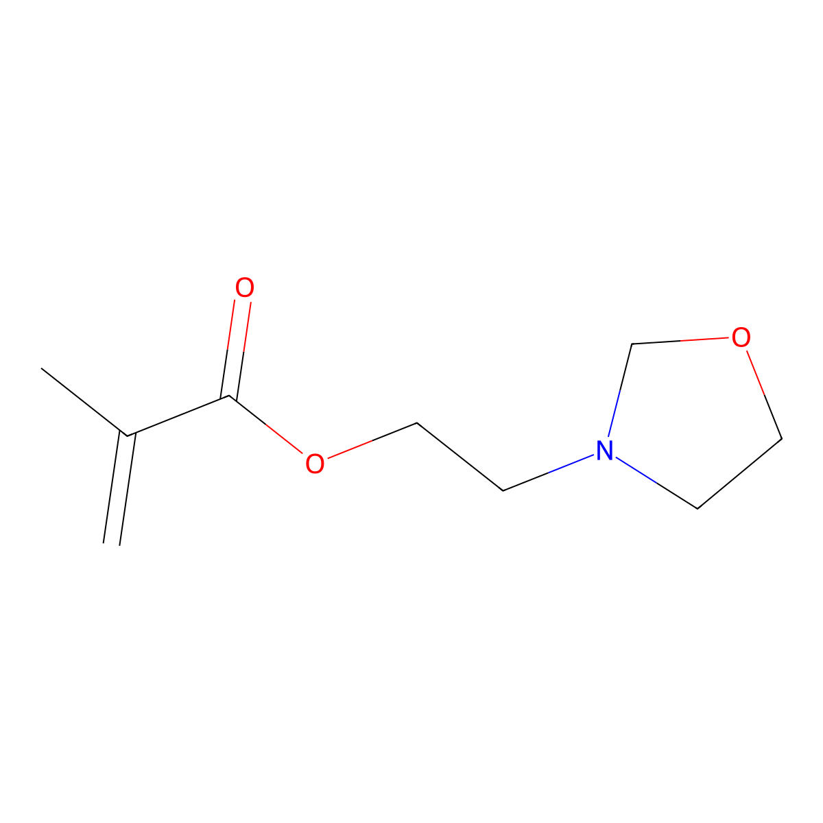 2-(3-Oxazolidinyl)ethyl methacrylate molecular structure, CAS 46235-93-2