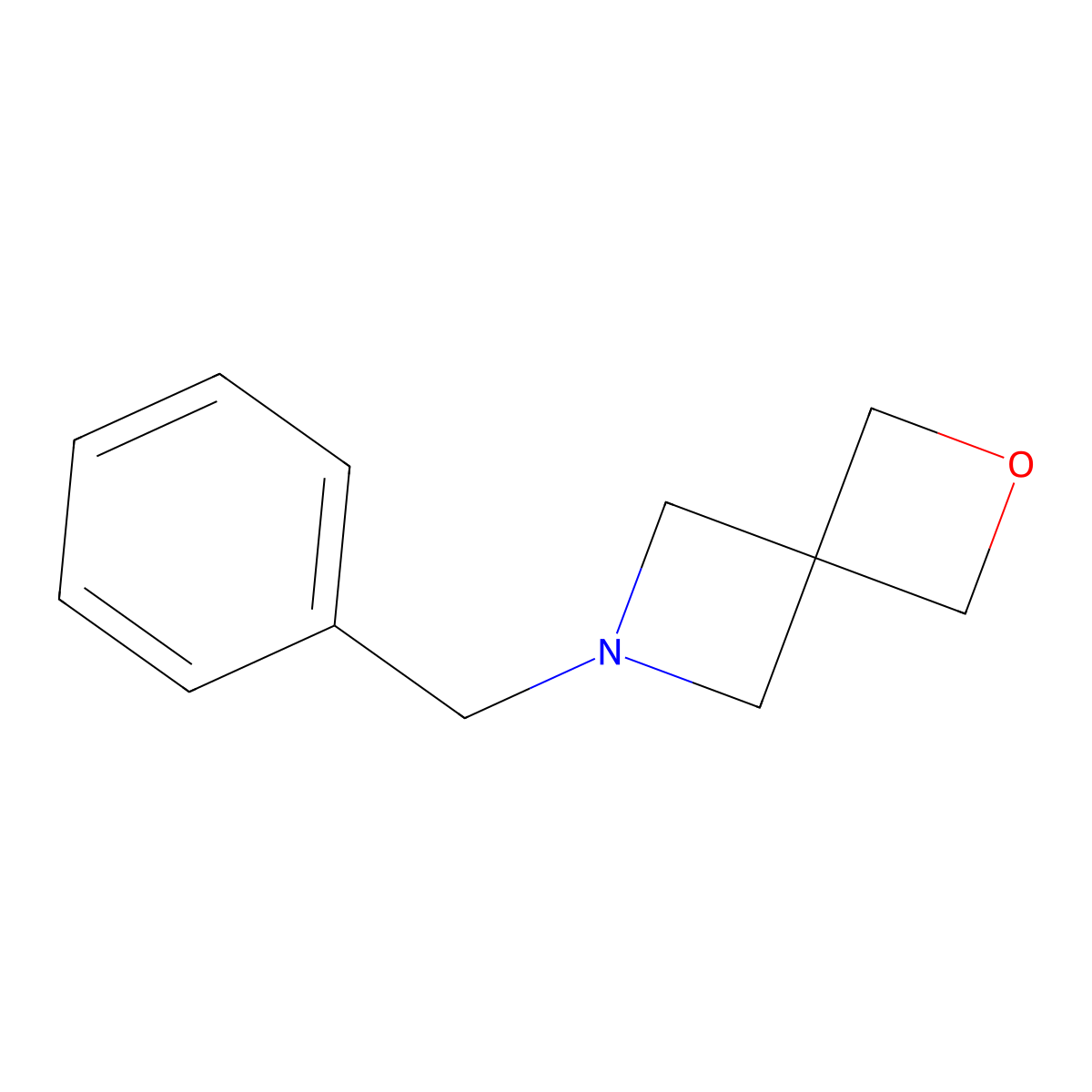 6-Benzyl-2-oxa-6-azaspiro[3.3]heptane molecular structure, CAS 46246-91-7