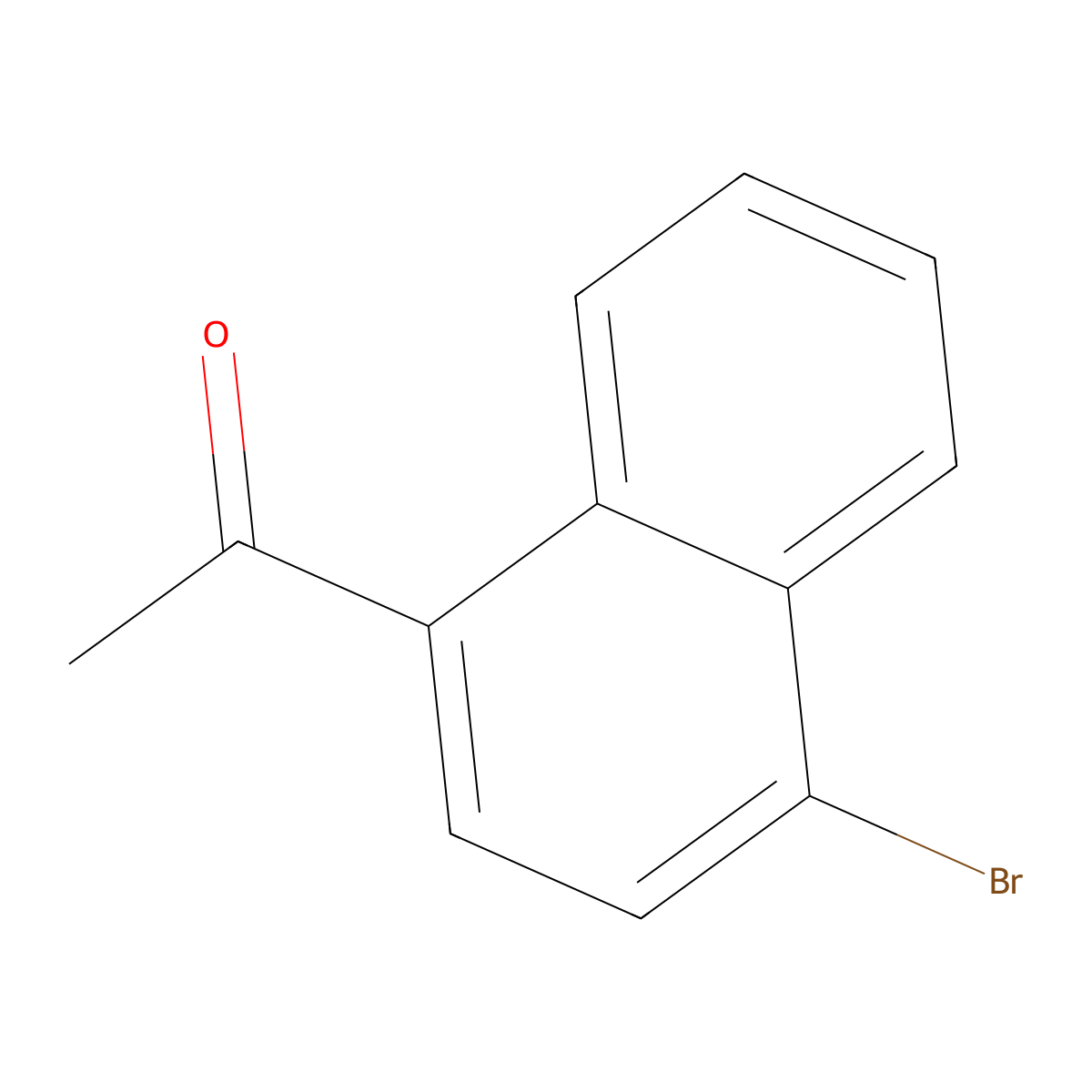 1-(4-Bromonaphthalen-1-yl)ethanone molecular structure, CAS 46258-62-2