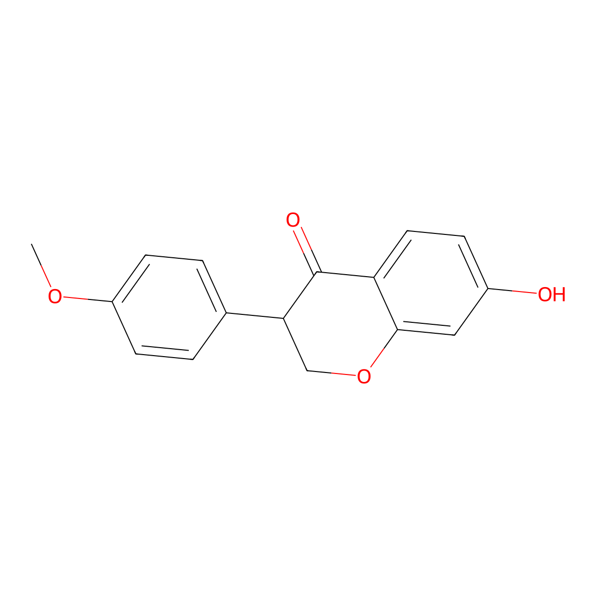 Dihydroformononetin molecular structure, CAS 4626-22-6