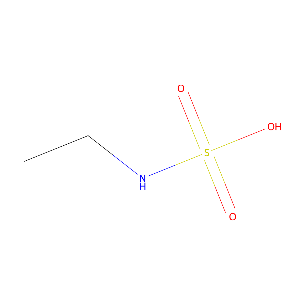 Ethylsulfamic acid molecular structure, CAS 4626-94-2