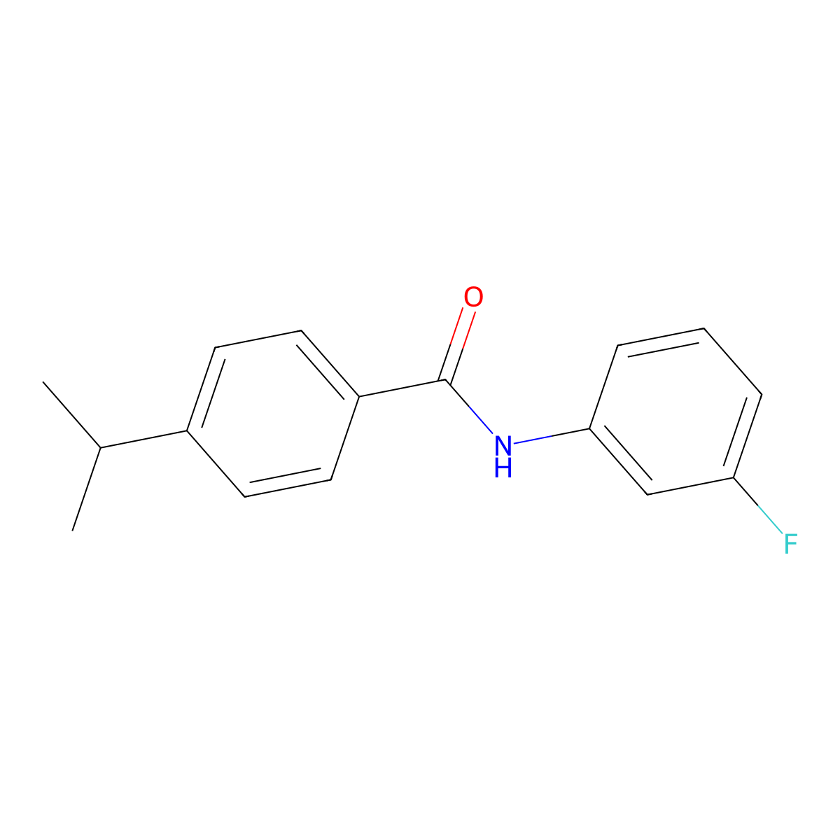 N-(3-fluorophenyl)-4-propan-2-ylbenzamide molecular structure, CAS 462601-60-1