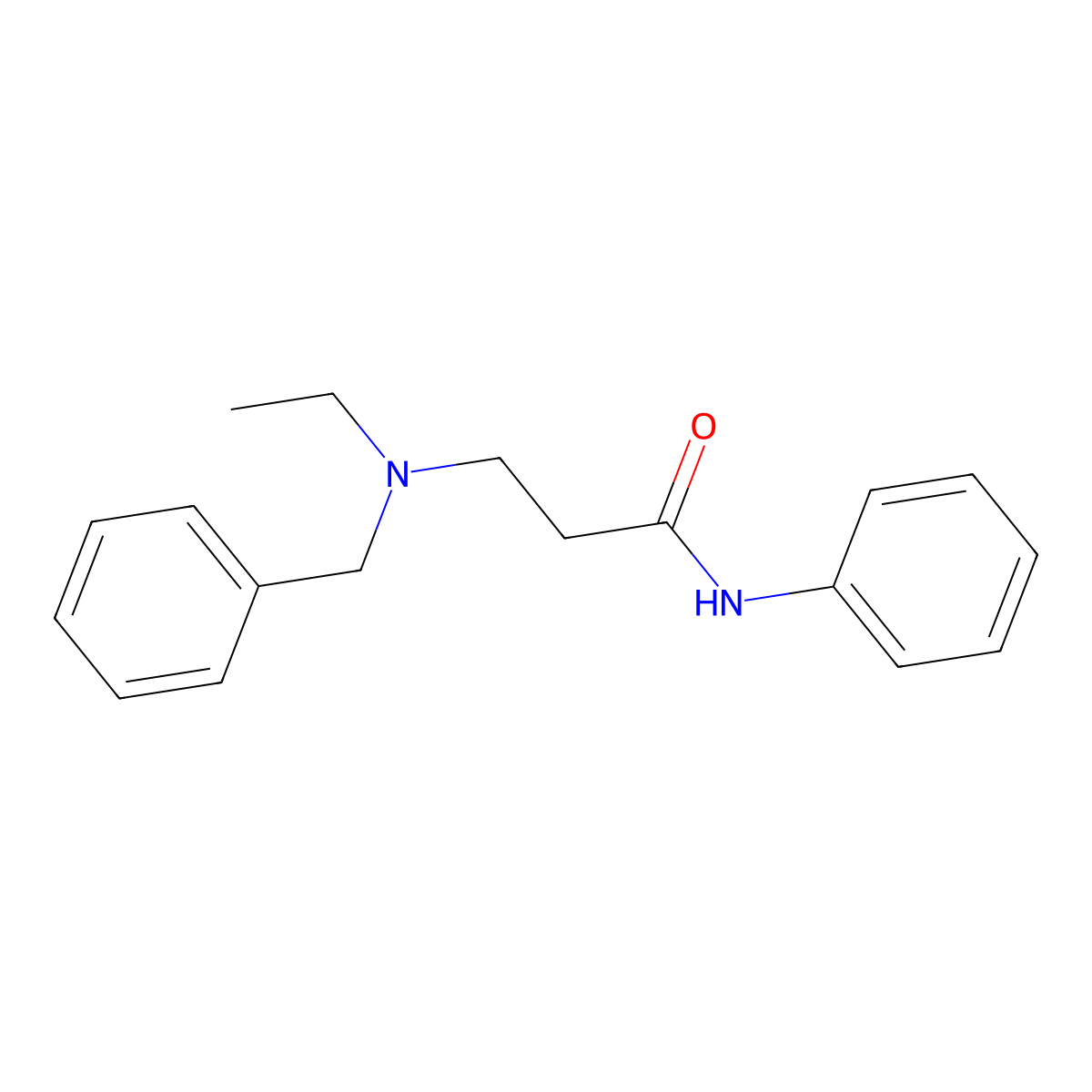 3-[benzyl(ethyl)amino]-N-phenylpropanamide molecular structure, CAS 462615-73-2