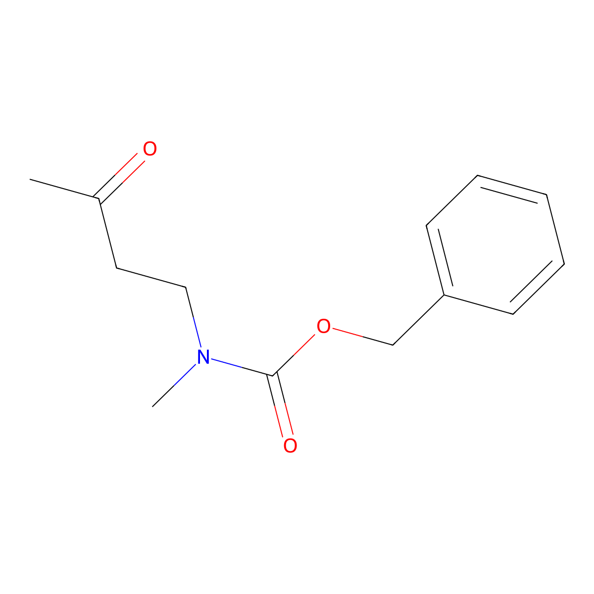 Benzyl methyl(3-oxobutyl)carbamate molecular structure, CAS 462647-79-6