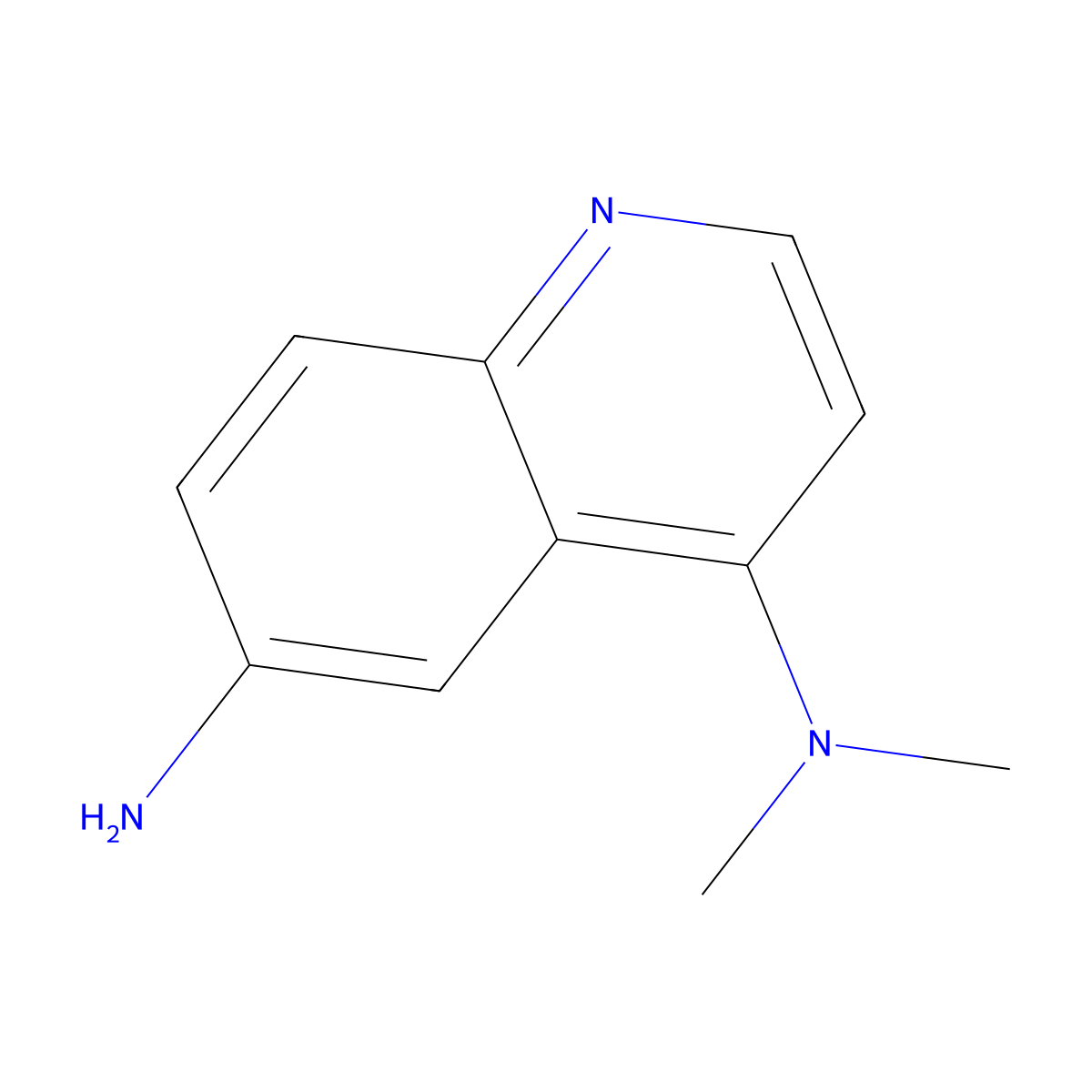 4,6-Quinolinediamine, N4,N4-dimethyl- molecular structure, CAS 462648-51-7