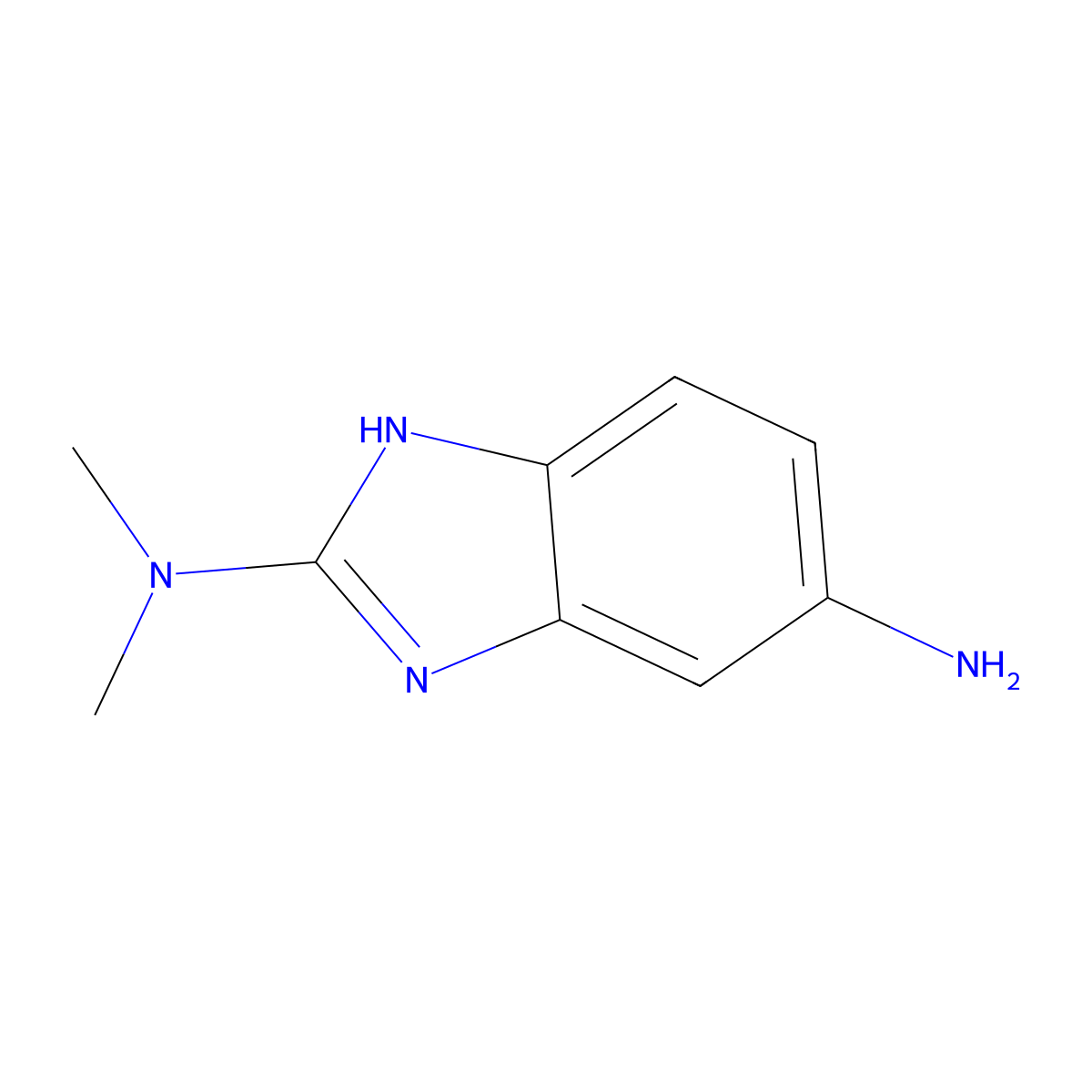 N2,N2-Dimethyl-1H-benzo[d]imidazole-2,5-diamine molecular structure, CAS 462649-02-1