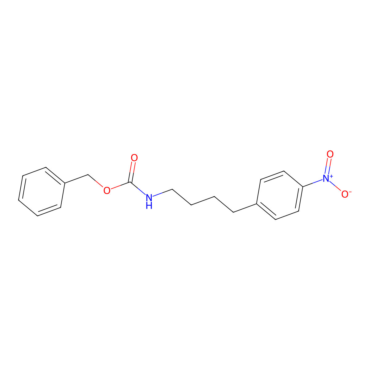 Benzyl N-[4-(4-nitrophenyl)butyl]carbamate molecular structure, CAS 462650-25-5