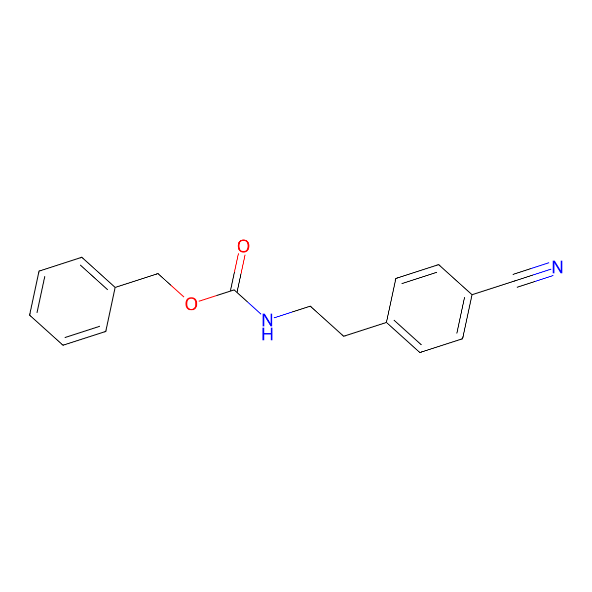 benzyl N-[2-(4-cyanophenyl)ethyl]carbamate molecular structure, CAS 462650-31-3