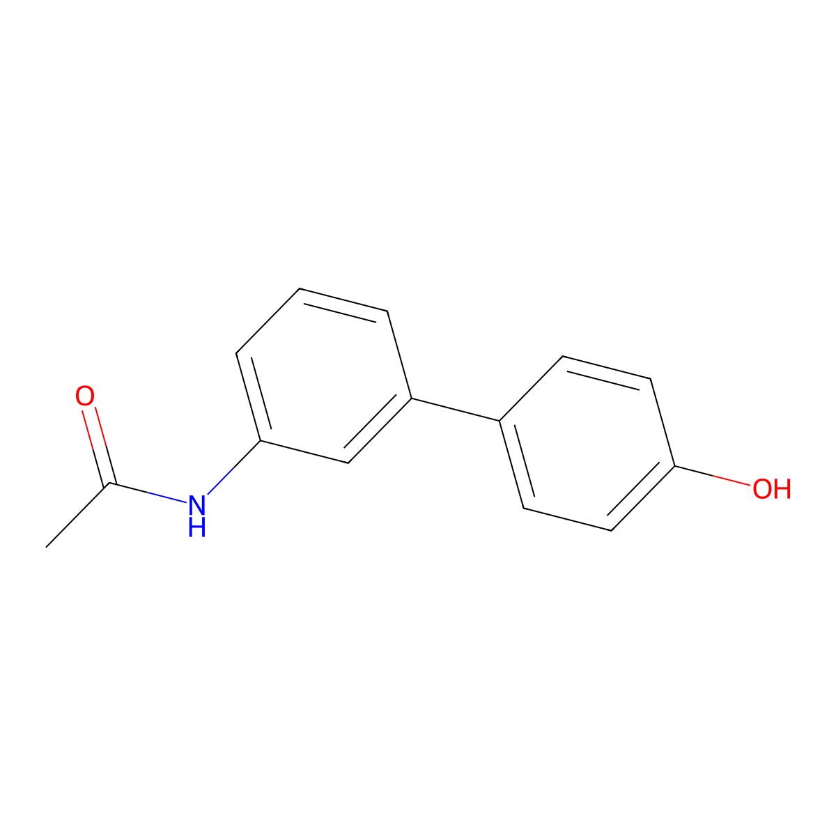 4-(3-Acetylaminophenyl)phenol molecular structure, CAS 462660-26-0
