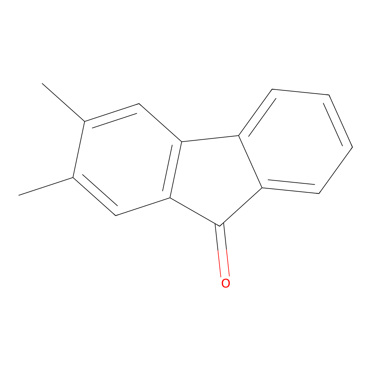 9-Fluorenone, 2,3-dimethyl- molecular structure, CAS 4627-17-2