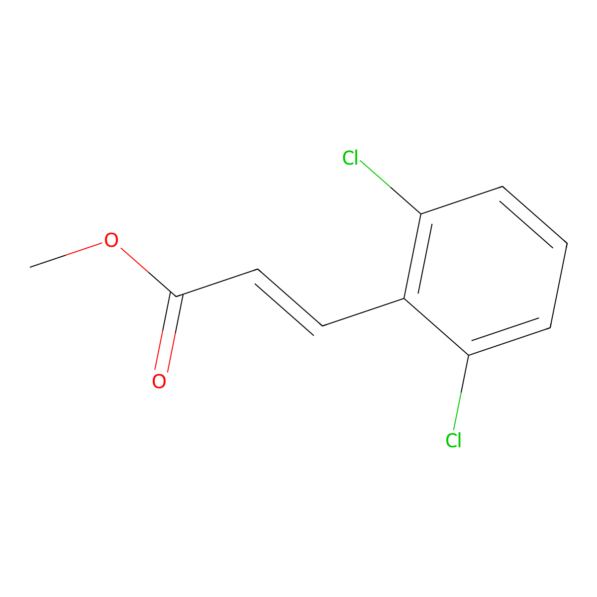 Methyl 3-(2,6-dichlorophenyl)acrylate molecular structure, CAS 46275-03-0